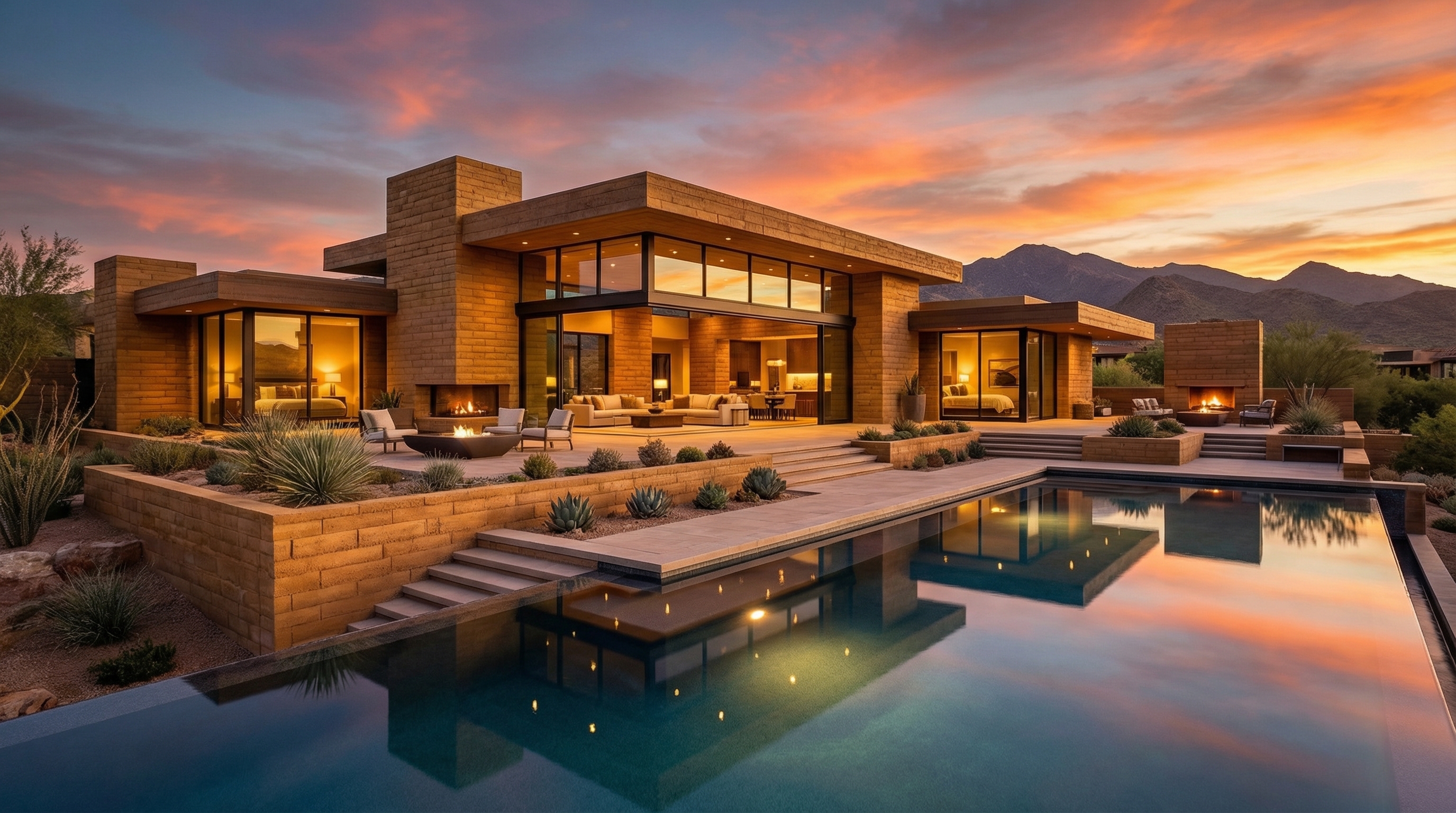 Luxury Modern Earth Block Home